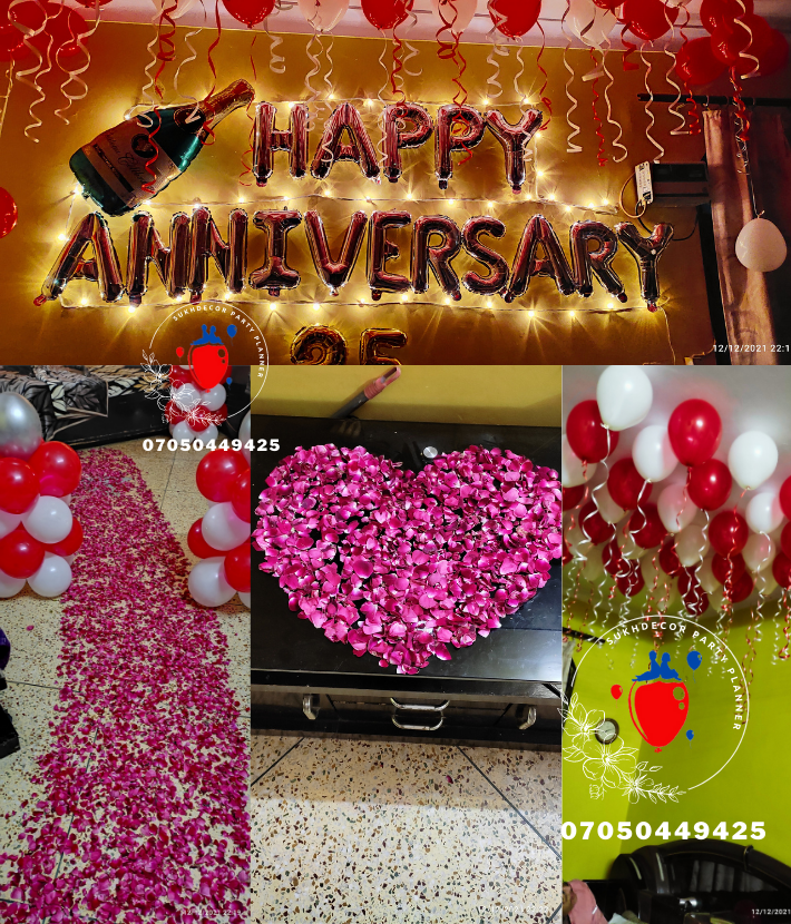 Balloon Decoration For Anniversary At Home Delhi NCR
