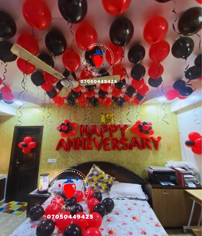 Happy Anniversary Room Decoration In Delhi NCR