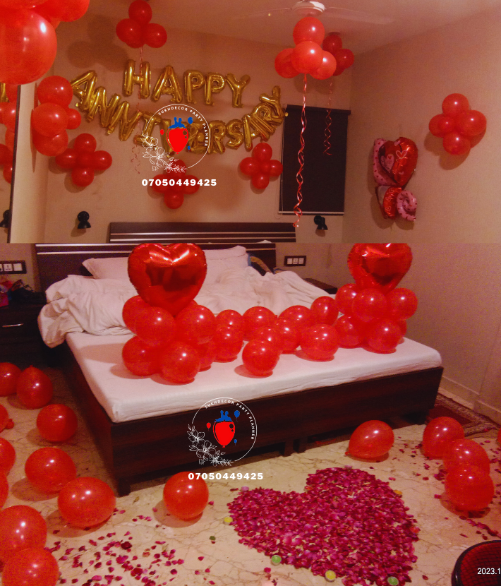25th Happy Anniversary Ringsetup Decoration In Delhi NCR