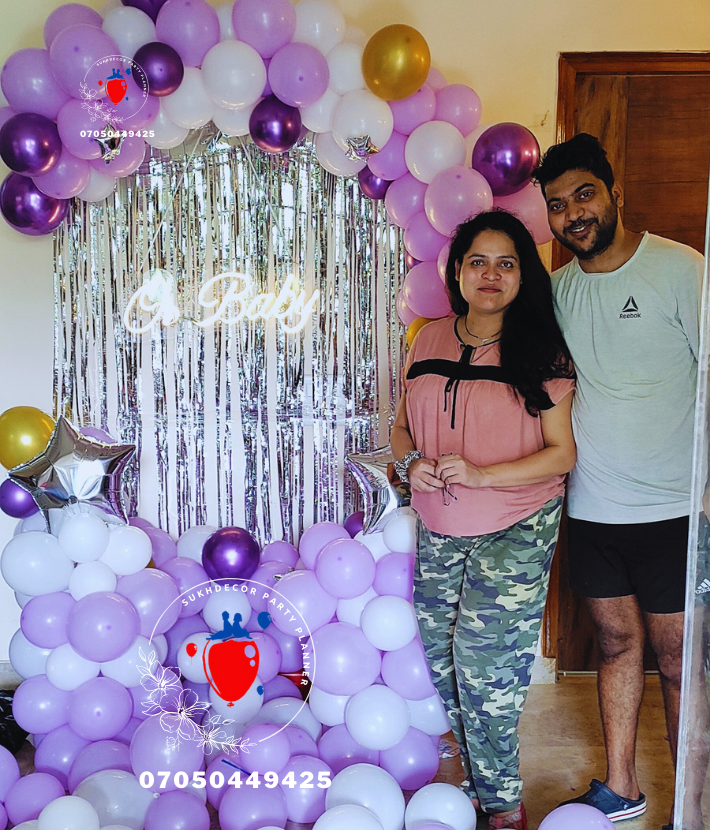 Baby Shower Theme Balloon Decoration In Delhi NCR