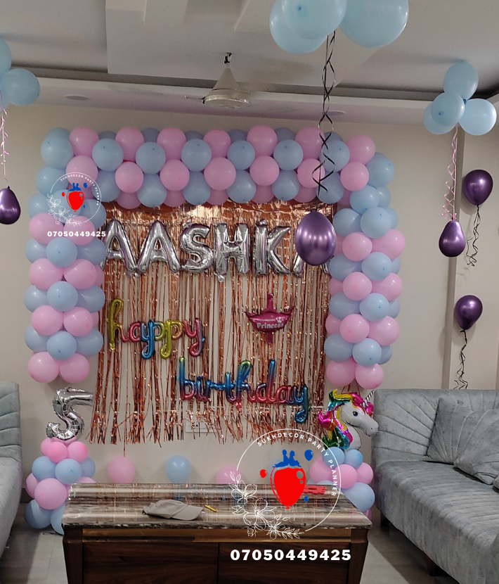 Unicorn Theme Decoration For Kid's Birthday Party